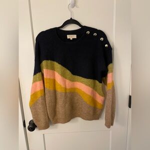 Sezane Colorblock Sweater Size M